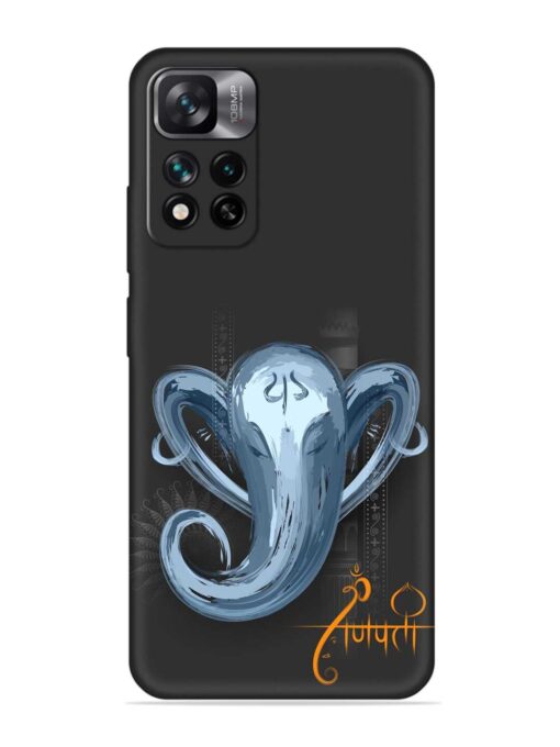 Illustration Lord Ganpati Embossed Soft Silicone Case for Xiaomi Mi 11I (5G)