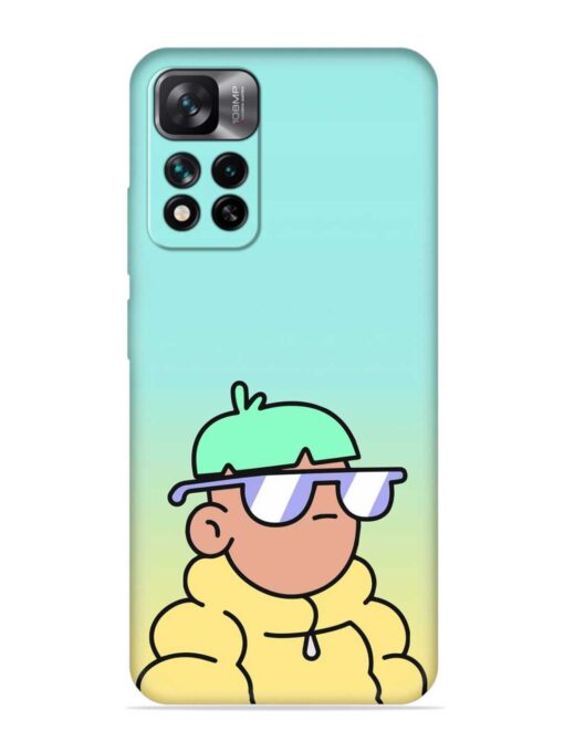 Doodles Cool Character Embossed Soft Silicone Case for Xiaomi Mi 11I (5G)