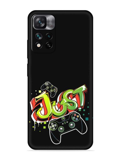 Graffiti Gamepad Illustration Embossed Soft Silicone Case for Xiaomi Mi 11I (5G) Zapvi