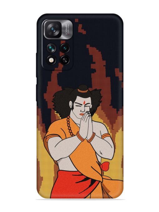 Shree Ram Vector Embossed Soft Silicone Case for Xiaomi Mi 11I (5G)