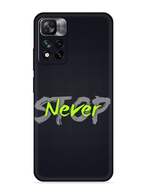 Never Stop Embossed Soft Silicone Case for Xiaomi Mi 11I (5G)