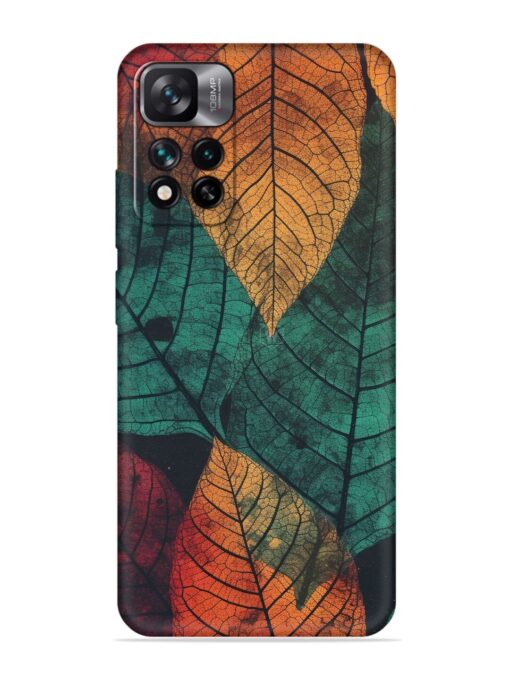 Leaves Artwork Embossed Soft Silicone Case for Xiaomi Mi 11I (5G)