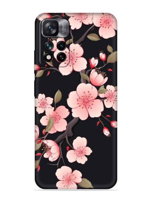 Cherry Blossom Embossed Soft Silicone Case for Xiaomi Mi 11I (5G)