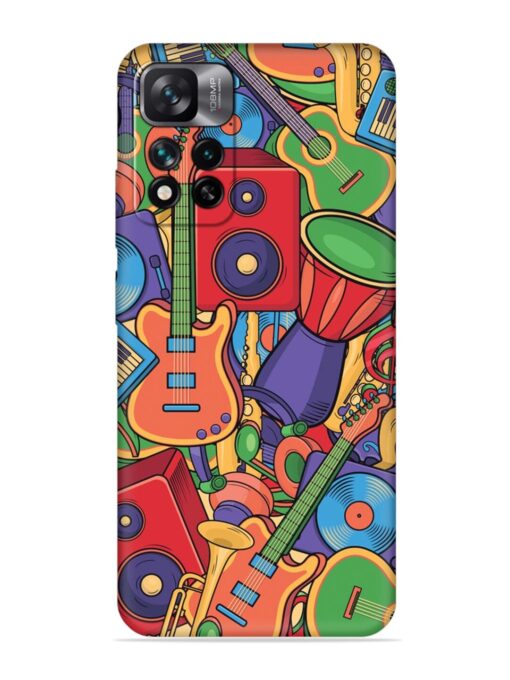 Colorful Music Art Embossed Soft Silicone Case for Xiaomi Mi 11I (5G)