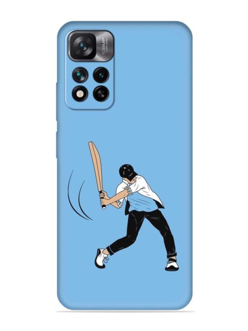 Cricket Gully Boy Embossed Soft Silicone Case for Xiaomi Mi 11I Hypercharge (5G)