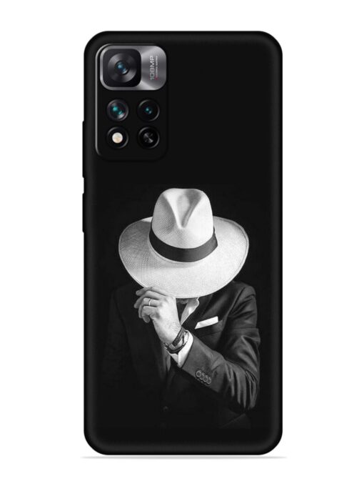 Men Under Hat Embossed Soft Silicone Case for Xiaomi Mi 11I Hypercharge (5G)