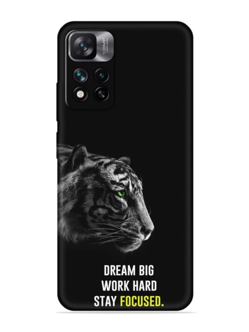 Dream Big Work Hard Embossed Soft Silicone Case for Xiaomi Mi 11I Hypercharge (5G)