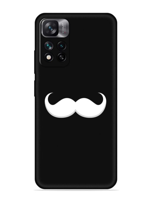 Mustache Vector Embossed Soft Silicone Case for Xiaomi Mi 11I Hypercharge (5G)