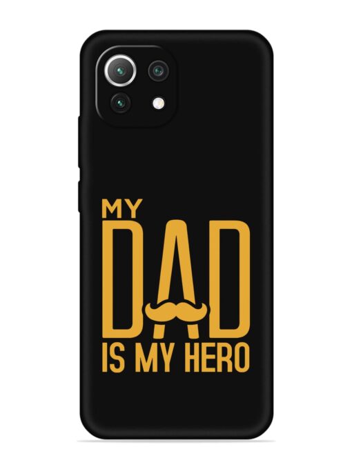 My Dad Is My Hero Embossed Soft Silicone Case for Xiaomi Mi 11 Lite Zapvi