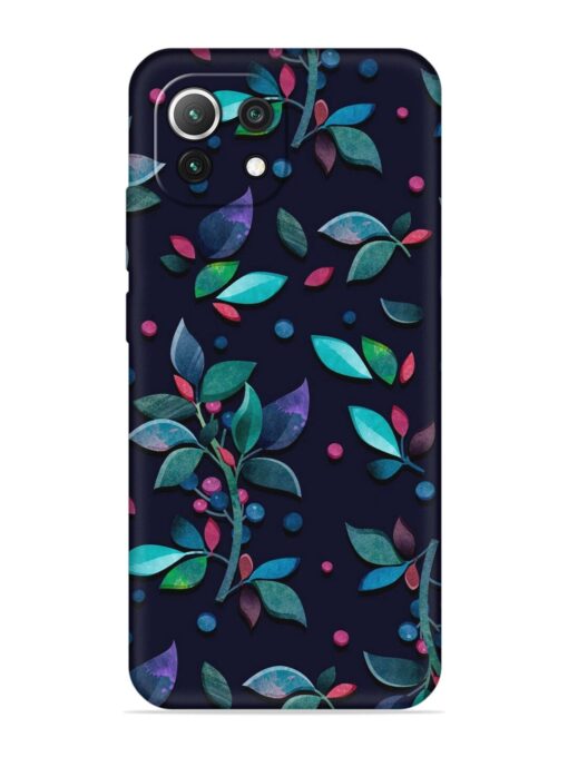 Decorative Watercolor Flower Embossed Soft Silicone Case for Xiaomi Mi 11 Lite Zapvi