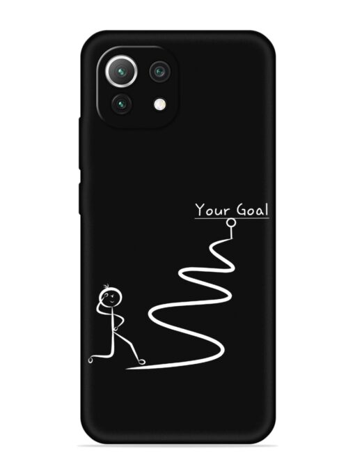 Your Goal Embossed Soft Silicone Case for Xiaomi Mi 11 Lite Zapvi