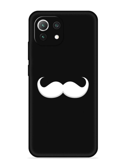 Mustache Vector Embossed Soft Silicone Case for Xiaomi Mi 11 Lite Zapvi