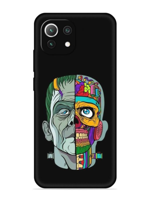 Men Vs Skull Embossed Soft Silicone Case for Xiaomi Mi 11 Lite Zapvi