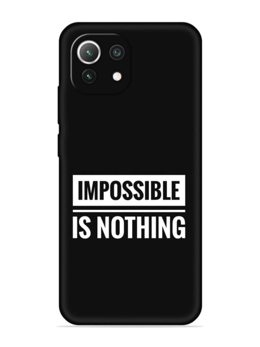 Impossible Is Nothing Embossed Soft Silicone Case for Xiaomi Mi 11 Lite Zapvi