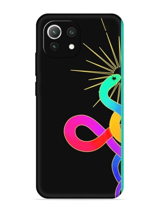 Art Geometric Abstraction Embossed Soft Silicone Case for Xiaomi Mi 11 Lite Zapvi