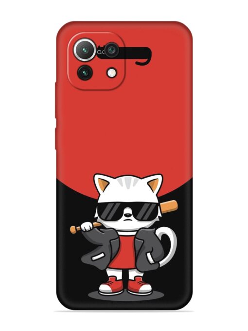 Cool Little Bear Cartoon Embossed Soft Silicone Case for Xiaomi Mi 11 Lite Zapvi