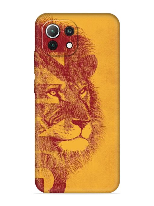 Gold Lion Crown Art Embossed Soft Silicone Case for Xiaomi Mi 11 Lite Zapvi