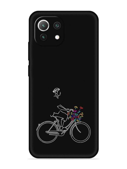 Minimalist Cycle Art Embossed Soft Silicone Case for Xiaomi Mi 11 Lite Zapvi