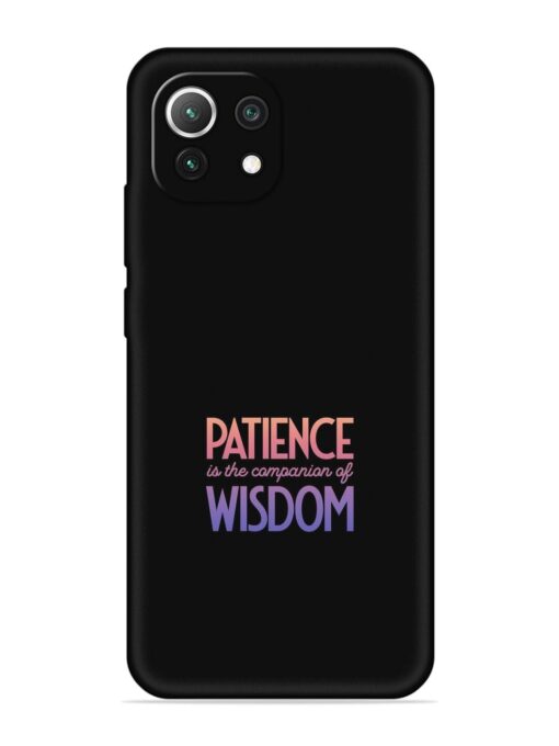 Patience Is The Embossed Soft Silicone Case for Xiaomi Mi 11 Lite Zapvi