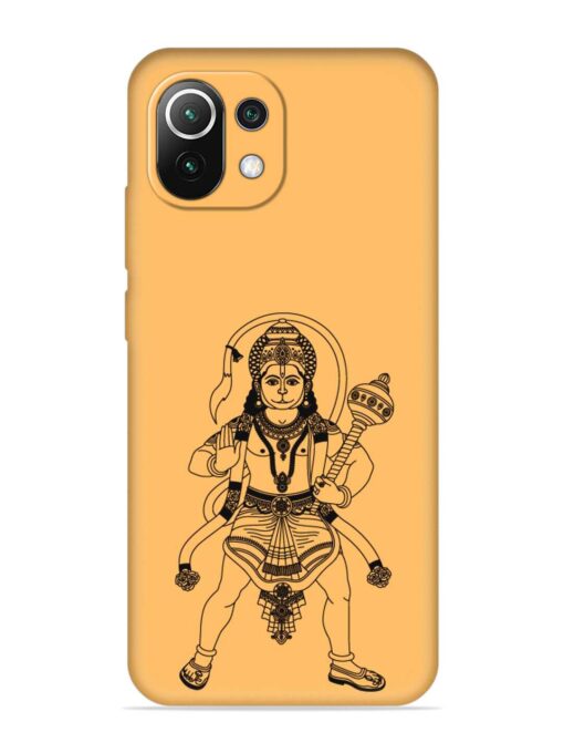 Indian God Hanuman Embossed Soft Silicone Case for Xiaomi Mi 11 Lite Ne (5G) Zapvi