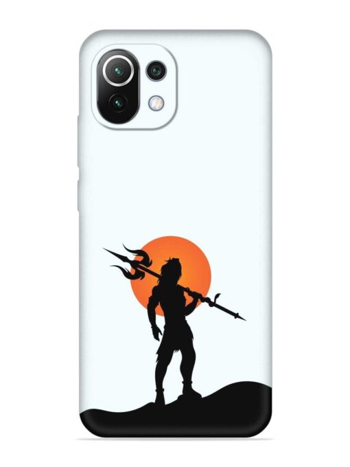 Lord Mahadev Trendy Embossed Soft Silicone Case for Xiaomi Mi 11 Lite Ne (5G)