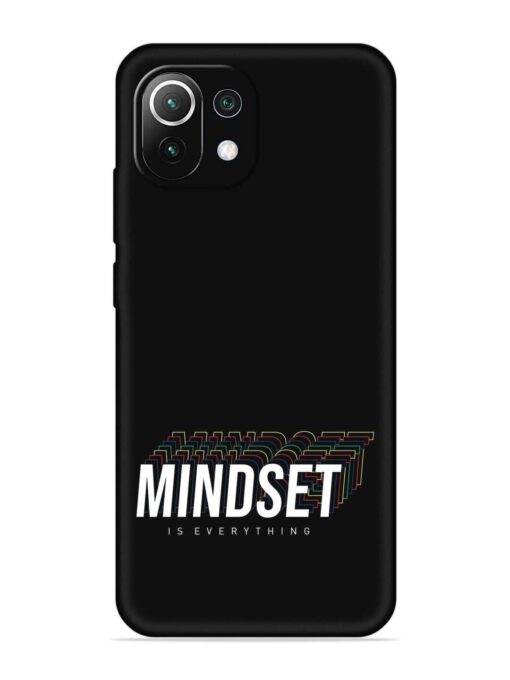 Mindset Everything Slogan Embossed Soft Silicone Case for Xiaomi Mi 11 Lite Ne (5G)