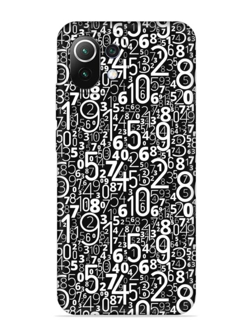 Many Numbers Different Embossed Soft Silicone Case for Xiaomi Mi 11 Lite Ne (5G)