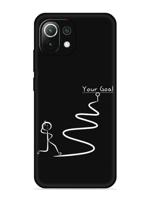 Your Goal Embossed Soft Silicone Case for Xiaomi Mi 11 Lite Ne (5G)