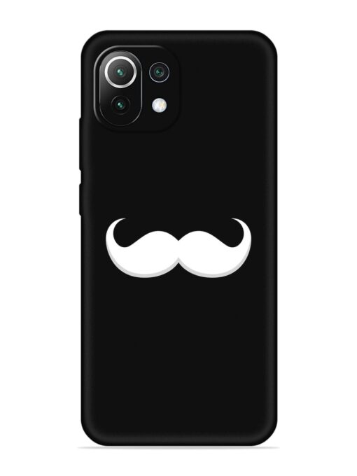 Mustache Vector Embossed Soft Silicone Case for Xiaomi Mi 11 Lite Ne (5G)