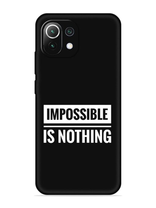 Impossible Is Nothing Embossed Soft Silicone Case for Xiaomi Mi 11 Lite Ne (5G)