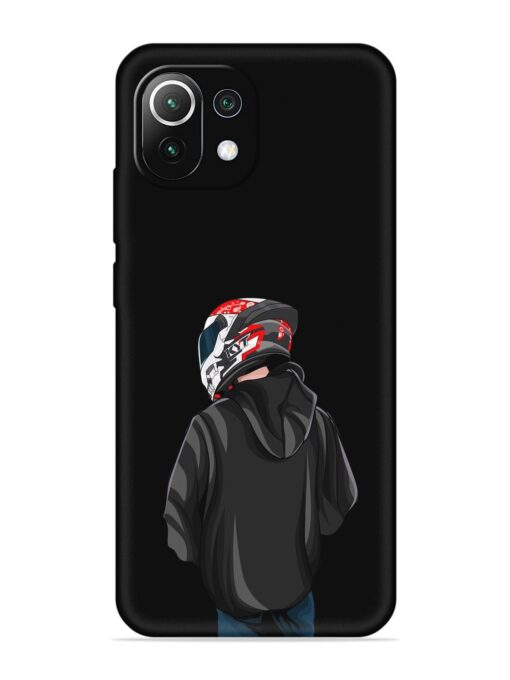 Motorcycle Rider Embossed Soft Silicone Case for Xiaomi Mi 11 Lite Ne (5G)