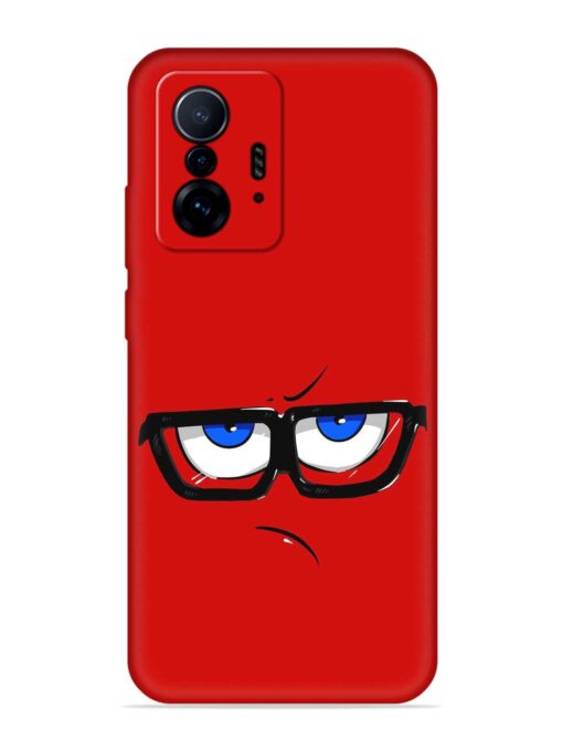 Rad Angry Face Embossed Soft Silicone Case for Xiaomi Mi 11T Pro (5G) Zapvi