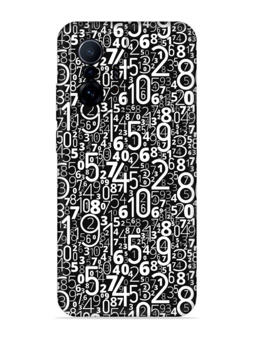 Many Numbers Different Embossed Soft Silicone Case for Xiaomi Mi 11T Pro (5G) Zapvi