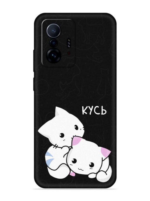 Kycb Cat Embossed Soft Silicone Case for Xiaomi Mi 11T Pro (5G) Zapvi