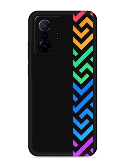 Colorshape Stripes Embossed Soft Silicone Case for Xiaomi Mi 11T Pro (5G)