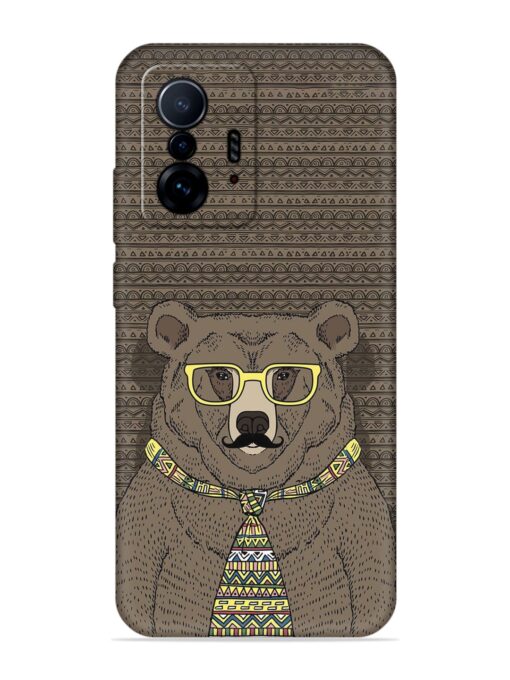 Grizzly Bear Embossed Soft Silicone Case for Xiaomi Mi 11T Pro (5G) Zapvi