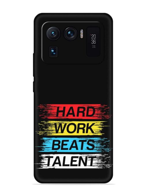 Hard Work Beats Embossed Soft Silicone Case for Xiaomi Mi 11 Ultra