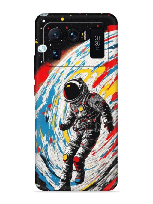 Astronaut Art Embossed Soft Silicone Case for Xiaomi Mi 11 Ultra