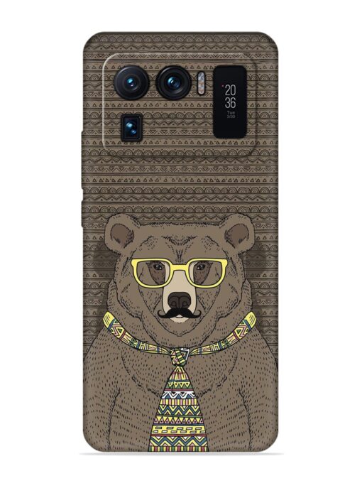 Grizzly Bear Embossed Soft Silicone Case for Xiaomi Mi 11 Ultra