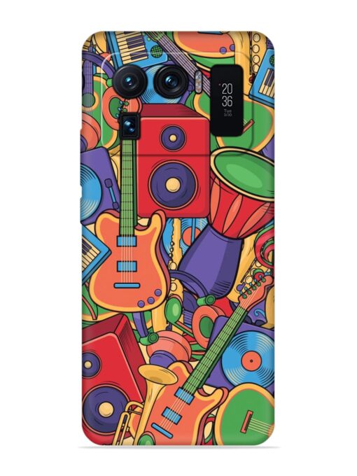 Colorful Music Art Embossed Soft Silicone Case for Xiaomi Mi 11 Ultra