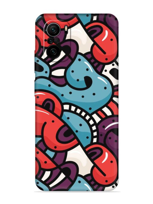 Seamless Backdrop Colorful Embossed Soft Silicone Case for Xiaomi Mi 11X (5G) Zapvi