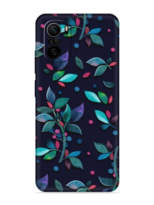 Decorative Watercolor Flower Embossed Soft Silicone Case for Xiaomi Mi 11X (5G) Zapvi