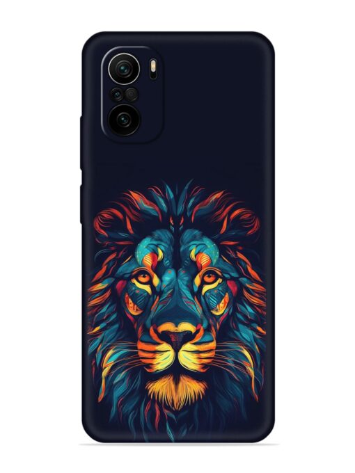 Colorful Lion Embossed Soft Silicone Case for Xiaomi Mi 11X (5G)