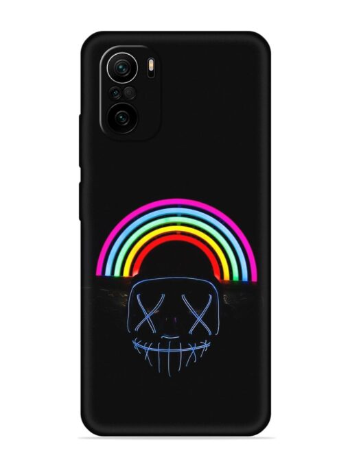 Mask Rainbow Embossed Soft Silicone Case for Xiaomi Mi 11X (5G)