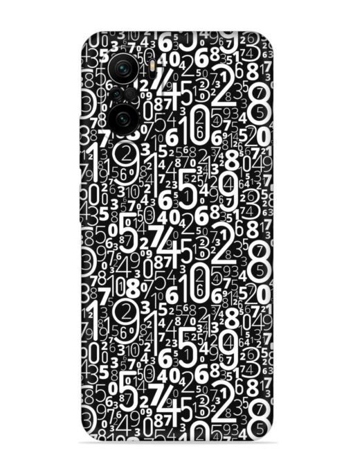 Many Numbers Different Embossed Soft Silicone Case for Xiaomi Mi 11X Pro (5G) Zapvi