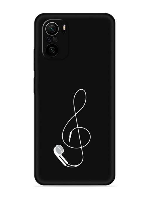 Music Earphone Vector Embossed Soft Silicone Case for Xiaomi Mi 11X Pro (5G)