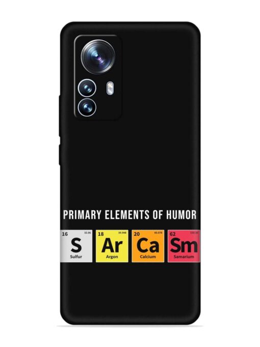 Primary Elements Humor Embossed Soft Silicone Case for Xiaomi Mi 12 Pro (5G) Zapvi