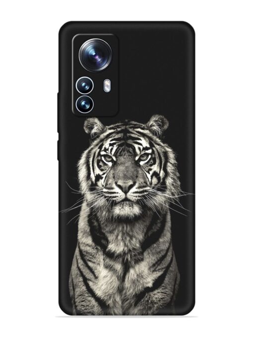 Tiger Art Embossed Soft Silicone Case for Xiaomi Mi 12 Pro (5G)