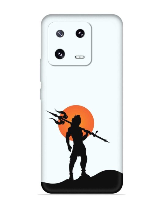 Lord Mahadev Trendy Embossed Soft Silicone Case for Xiaomi Mi 13 Pro (5G)