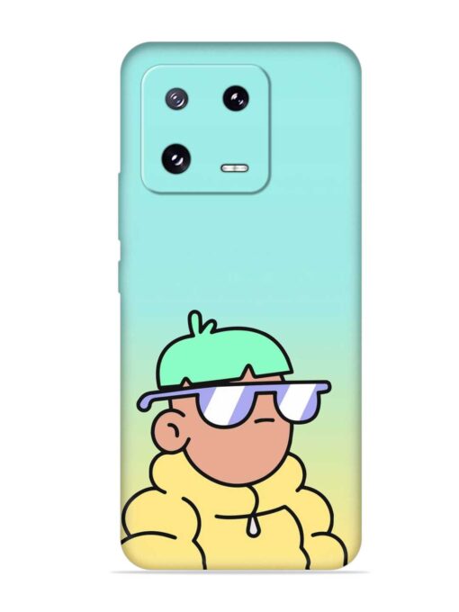 Doodles Cool Character Embossed Soft Silicone Case for Xiaomi Mi 13 Pro (5G) Zapvi